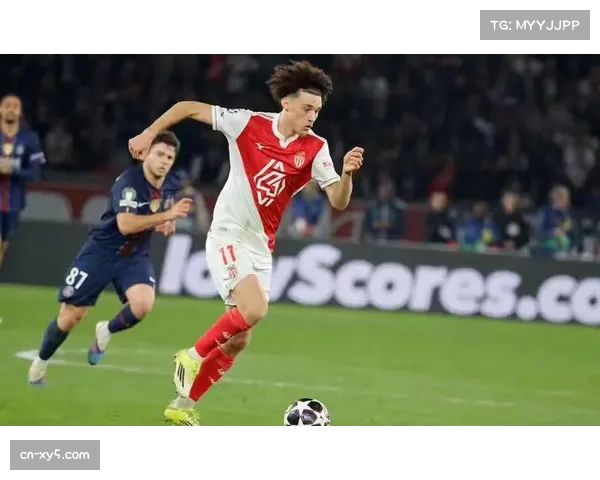 全场数据统计：巴黎圣日耳曼对摩纳哥的控球率为52%对48%